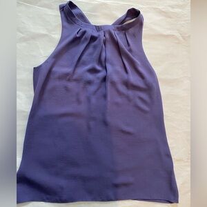 Banana Republic flowy purple silk-Like Racer Back Tank Top Size 6